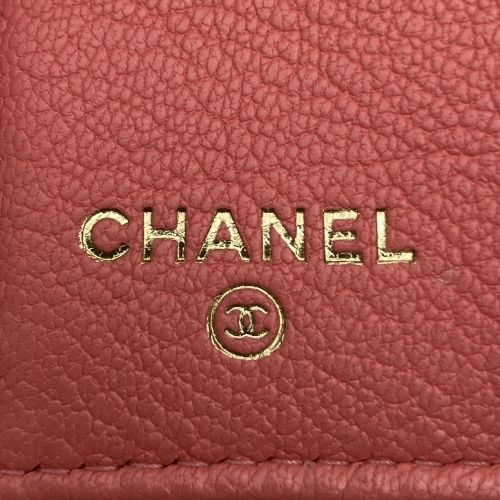 CHANEL】 シャネル 三つ折り財布 ココマーク ミニ財布 ラッキー