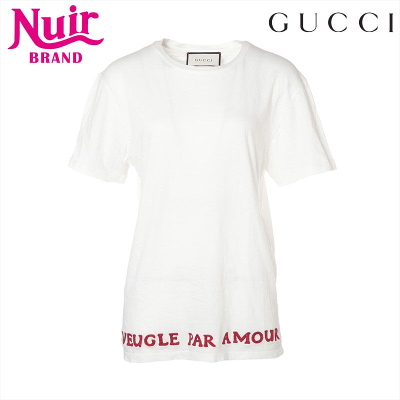GUCCI グッチ 半袖Ｔシャツ 刺繍 コットン S