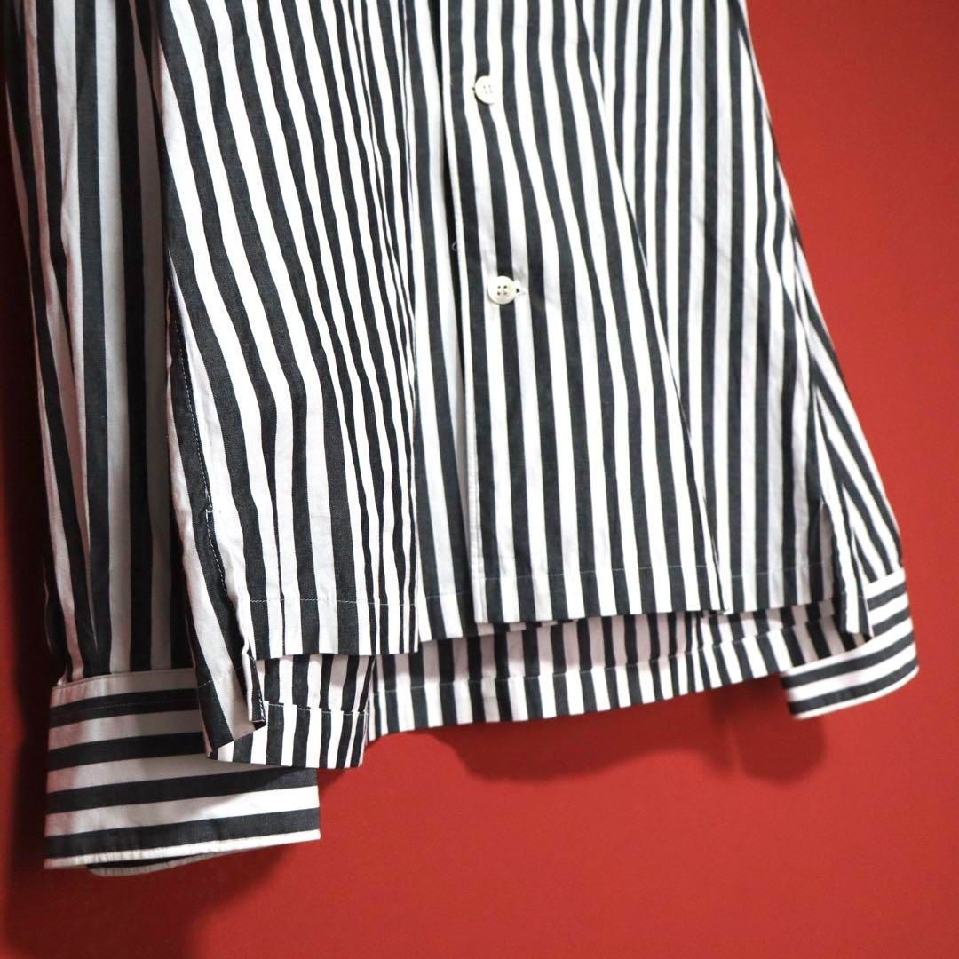 【極美品】COMME des GARCONS コムコム ストライプ ワークJKT 極美品】COMME des GARCONS コムコム ストライプ ワークJKT