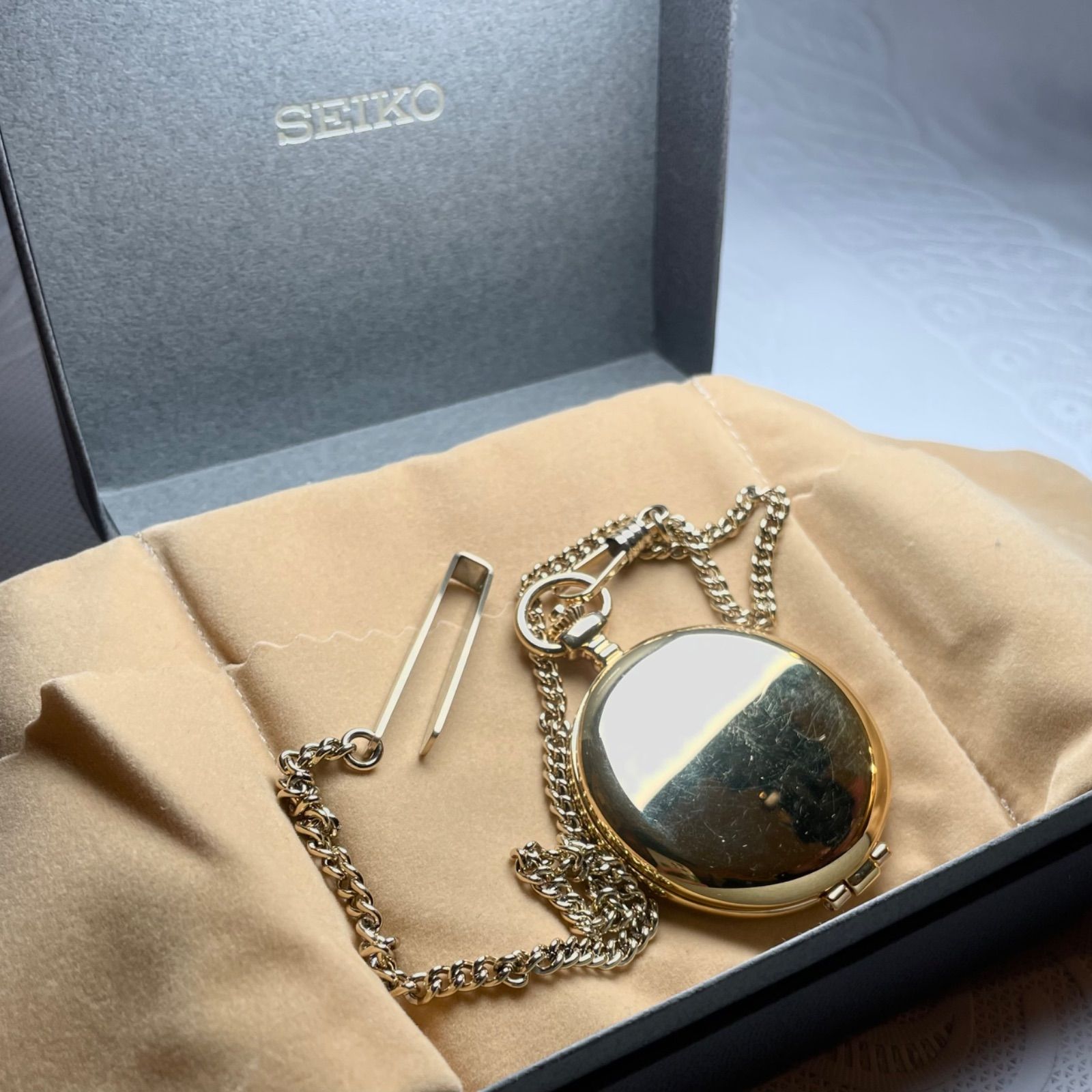 SEIKO ALBA セイコー アルバ 懐中時計 ゴールド - メルカリ