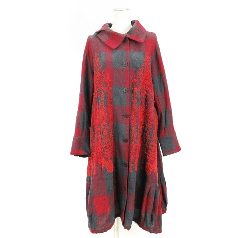 センソユニコ Senso unico ann吉 チェック シャツ ワンピース ロング  