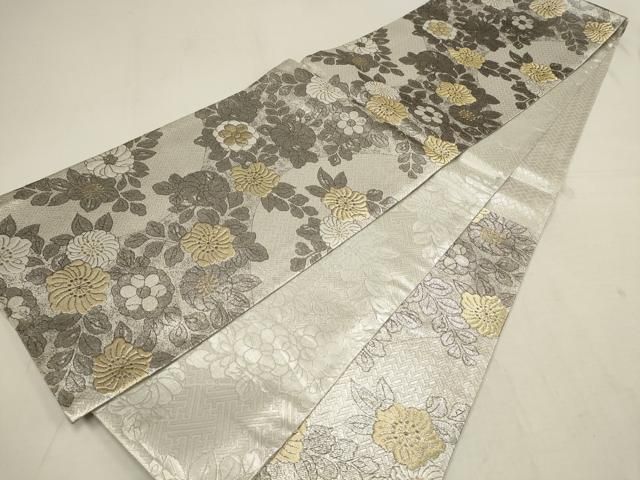 平和屋着物▽佐賀錦 六通柄袋帯 辻が花 金銀糸 正絹 逸品