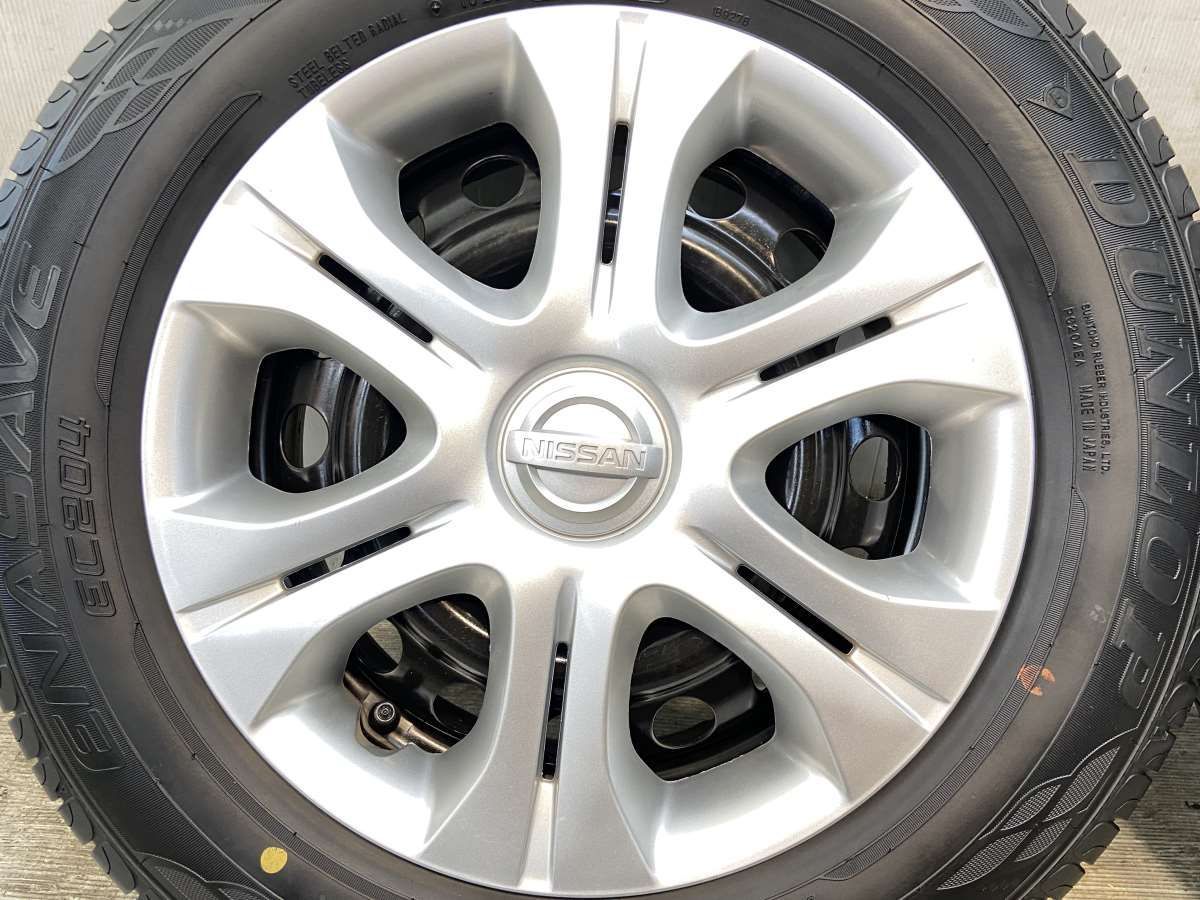 24年 バリ溝 日産純正ホイール付 185/70R14 ダンロップ タイヤ 24年 バリ溝 日産純正ホイール付 185/70R14 ダンロップ タイヤ