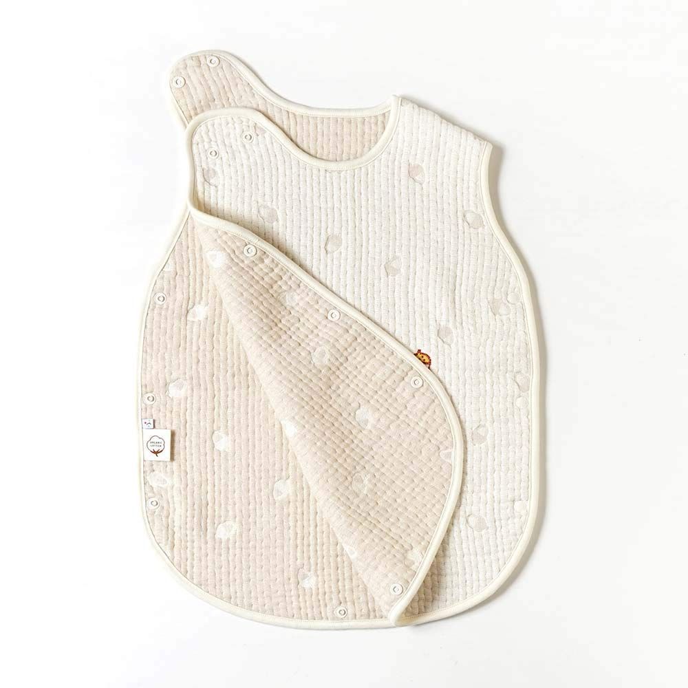 【数量限定】10mois(ディモワ) - Hoppetta ふくふくガーゼ(6重ガーゼ) ベビースリーパー コットン100% 新生児~3歳頃まで guri 着丈58cm 20211004