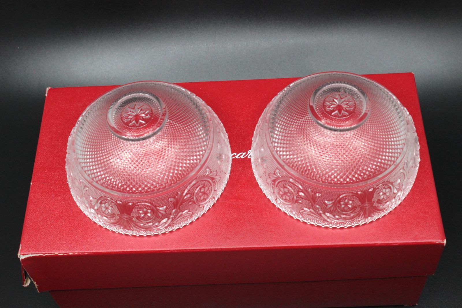 2個セット】 バカラ アラベスク 12cm ボウル ペア クリア