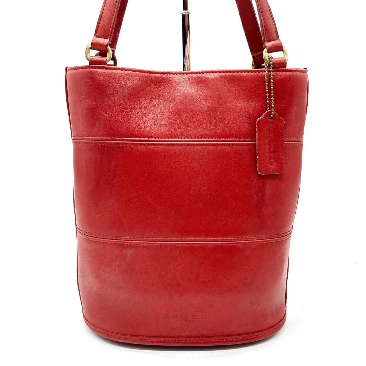 良品】 OLD COACH オールドコーチ トートバッグ バケツ型 ゴールド金具 