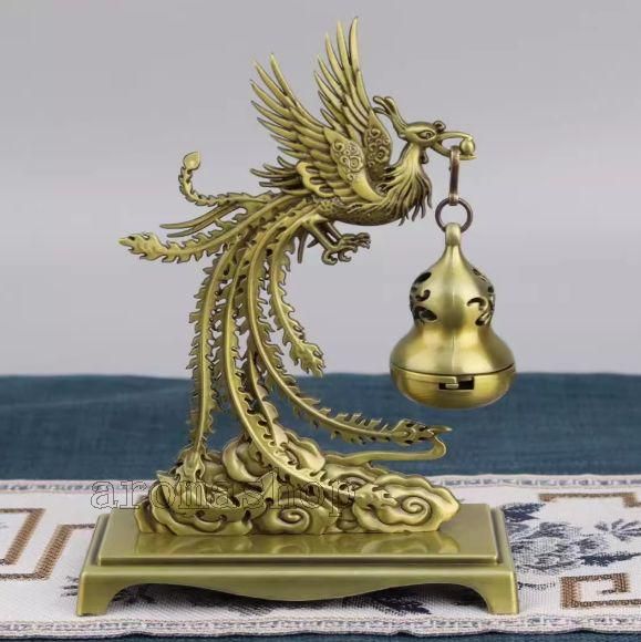 銅細工 香薰炉 香炉 装飾品 工芸品 美術品 置物