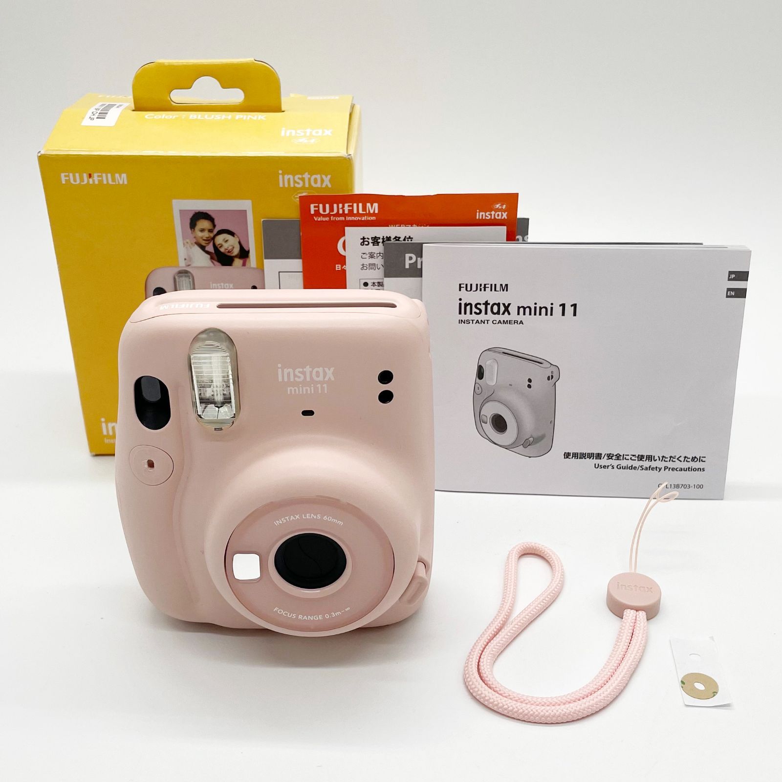 □ほぼ新品 FUJIFILM フジフイルム インスタントカメラ instax mini 11 