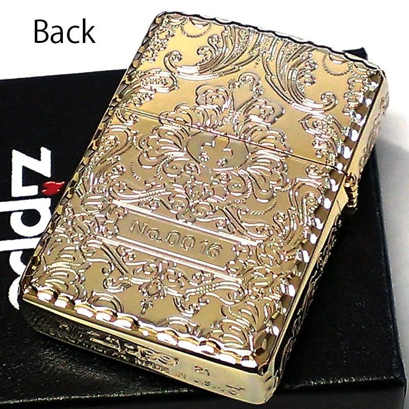 ZIPPO ライター アーマー 限定 ジッポ クラウン ゴールド 5面加工 
