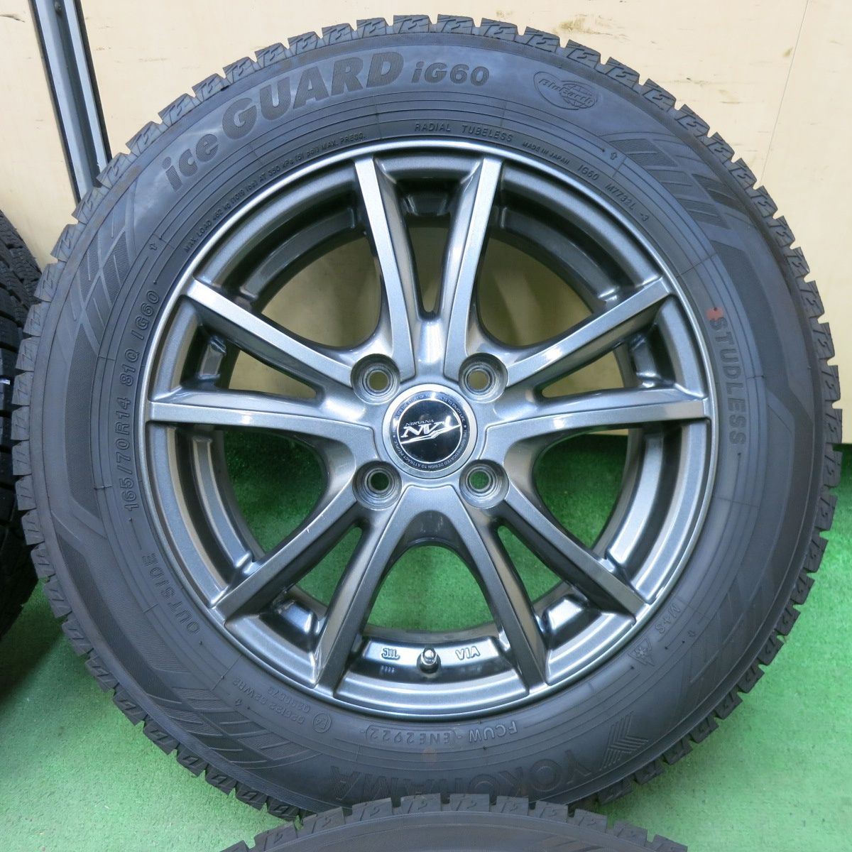 スタッドレス 165/70R14 PCD100 ヨコハマ アイスガードIG30 Weds