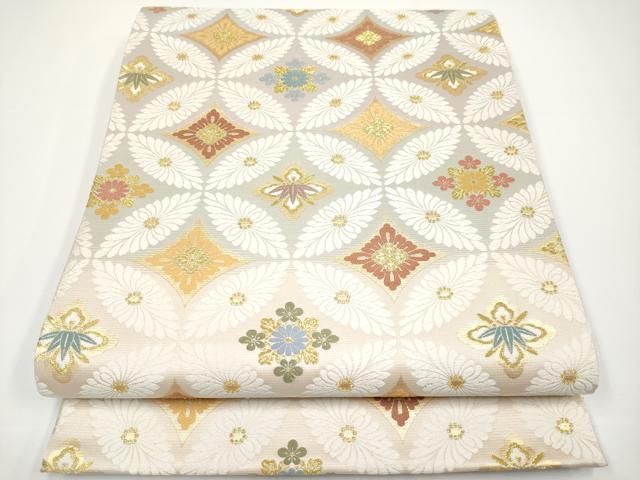 ◇◇【最終値下げ】310my22◇ビロード 金糸 ベルベット 袋帯 六通◇美品 平和屋着物□極上 西陣 田中義織物謹製 六通柄袋帯 唐織 九百芙蓉 正倉