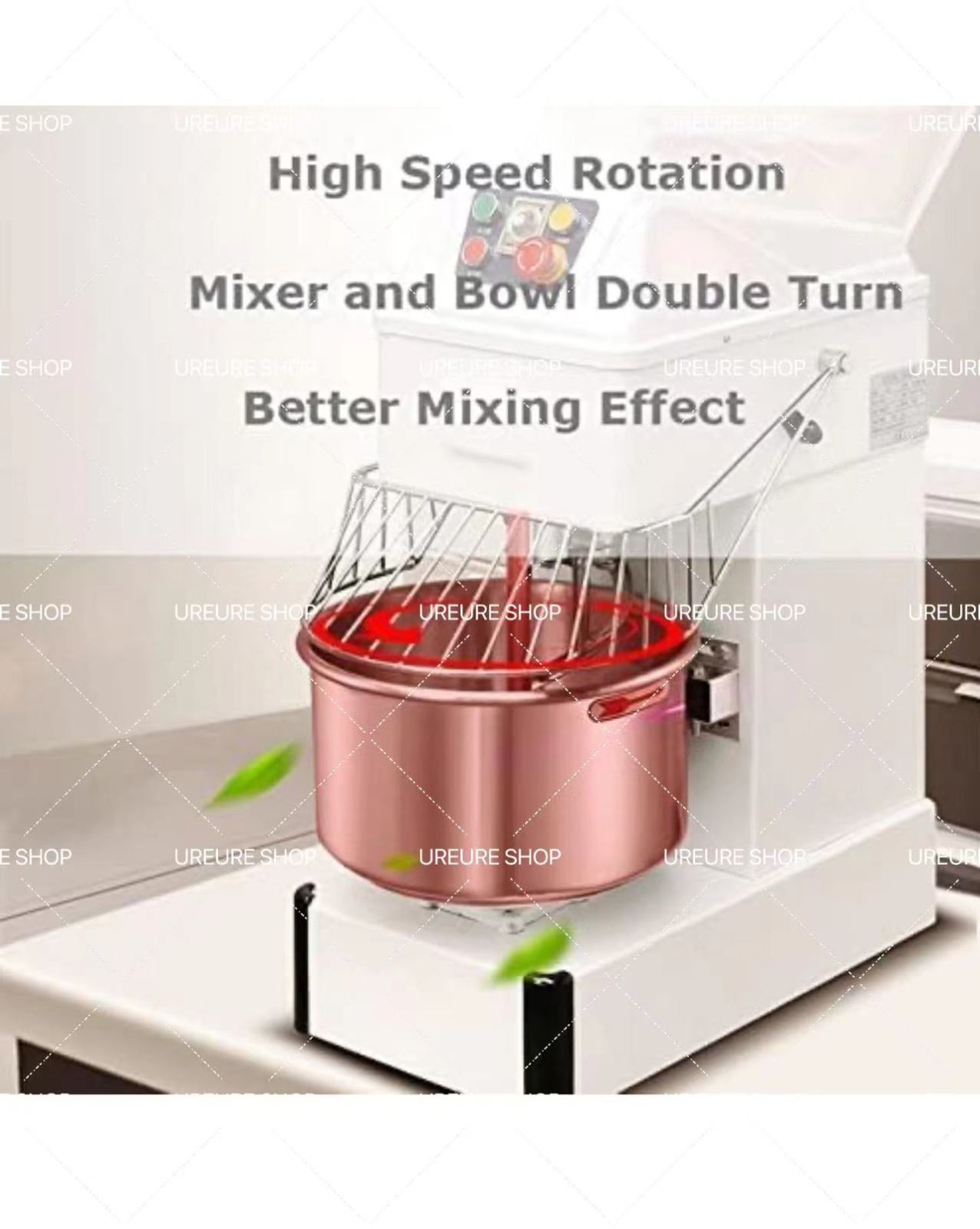 スパイラル生地ミキサー 2スピード生地混練機 21クォート小麦粉