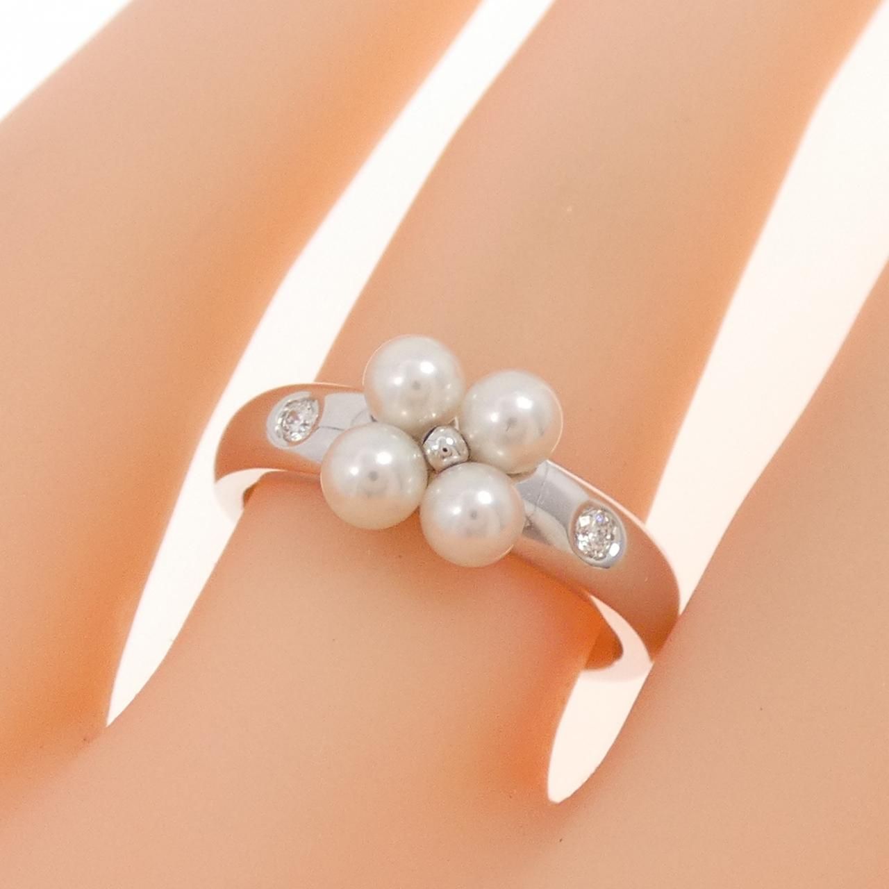 MIKIMOTO ミキモト パール リング 指輪 真珠6ミリ ダイヤモンド MIKIMOTO ミキモト パール リング 指輪 真珠6ミリ ダイヤモンド