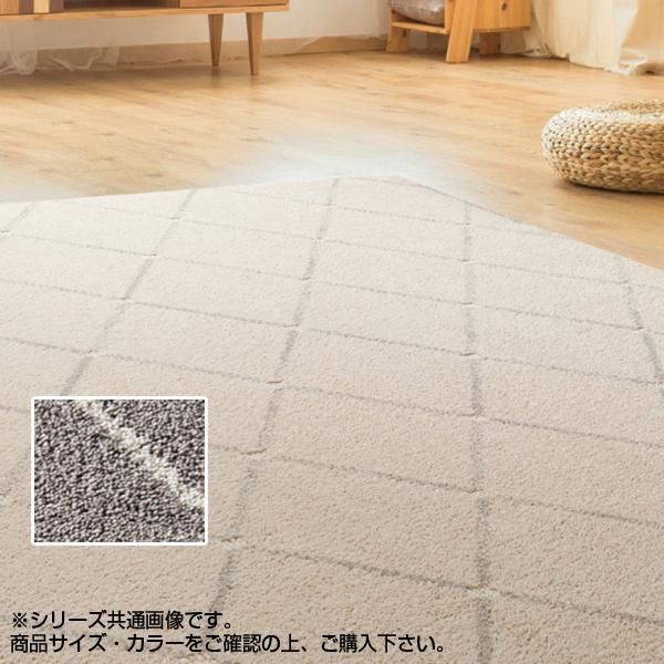 同梱・代引不可アスワン　PTT繊維カーペット　アルテア　130×190cm　DGY・ダークグレー　CA617697