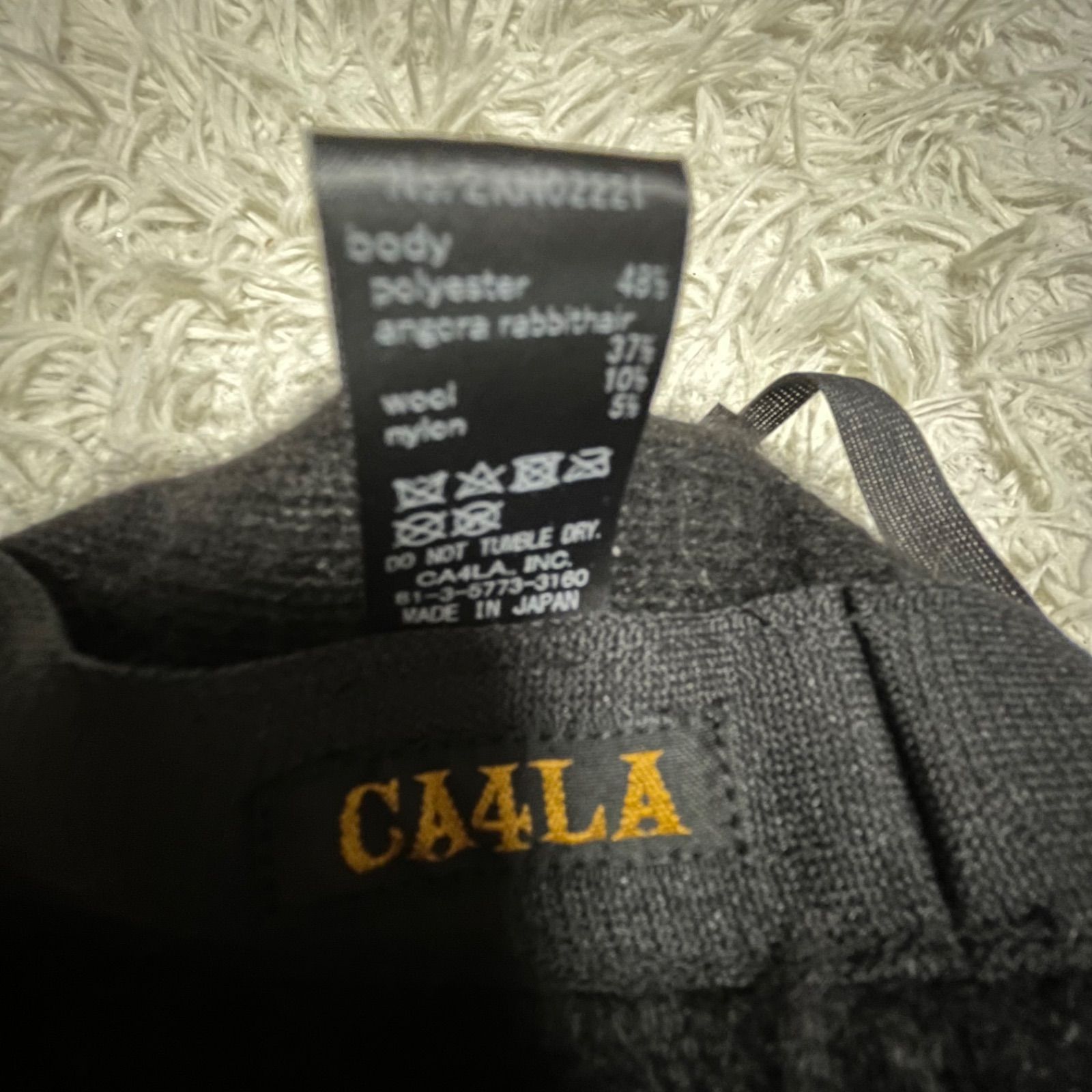 CA4LA アンゴラバケットハット CA4LA カシラ アンゴラバケットハット モコモコ バケハ ハット