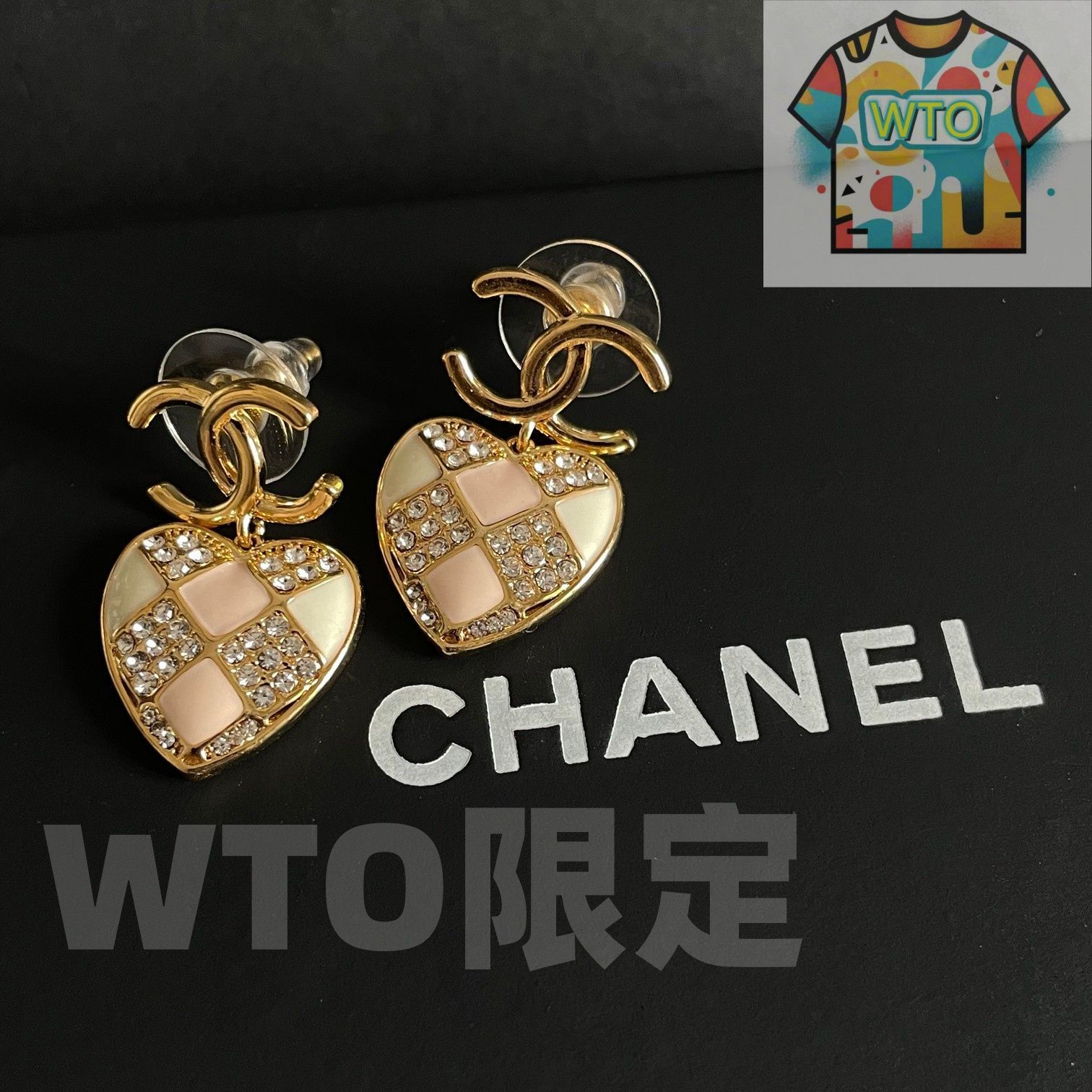 今日WTO】CHANEL ヴィンテージ ダブル C ピアス 送料無料 限定