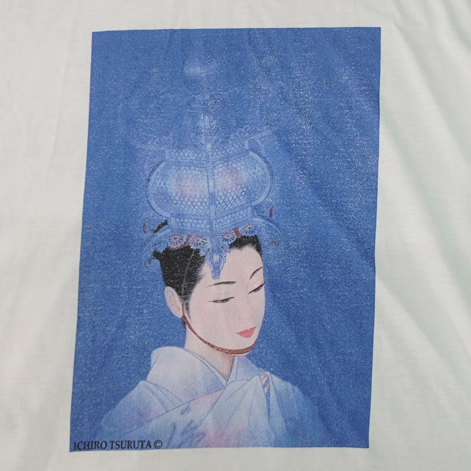 Radiance L サイズ Tシャツ 鶴田一郎 ICHIRO TSURUTA 90s 80s 美人画
