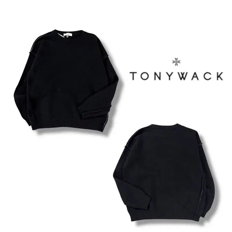 【雷市場（ポンジャン）商品韓国直送】 TONYWACK ステッチ ニット セーター s05031