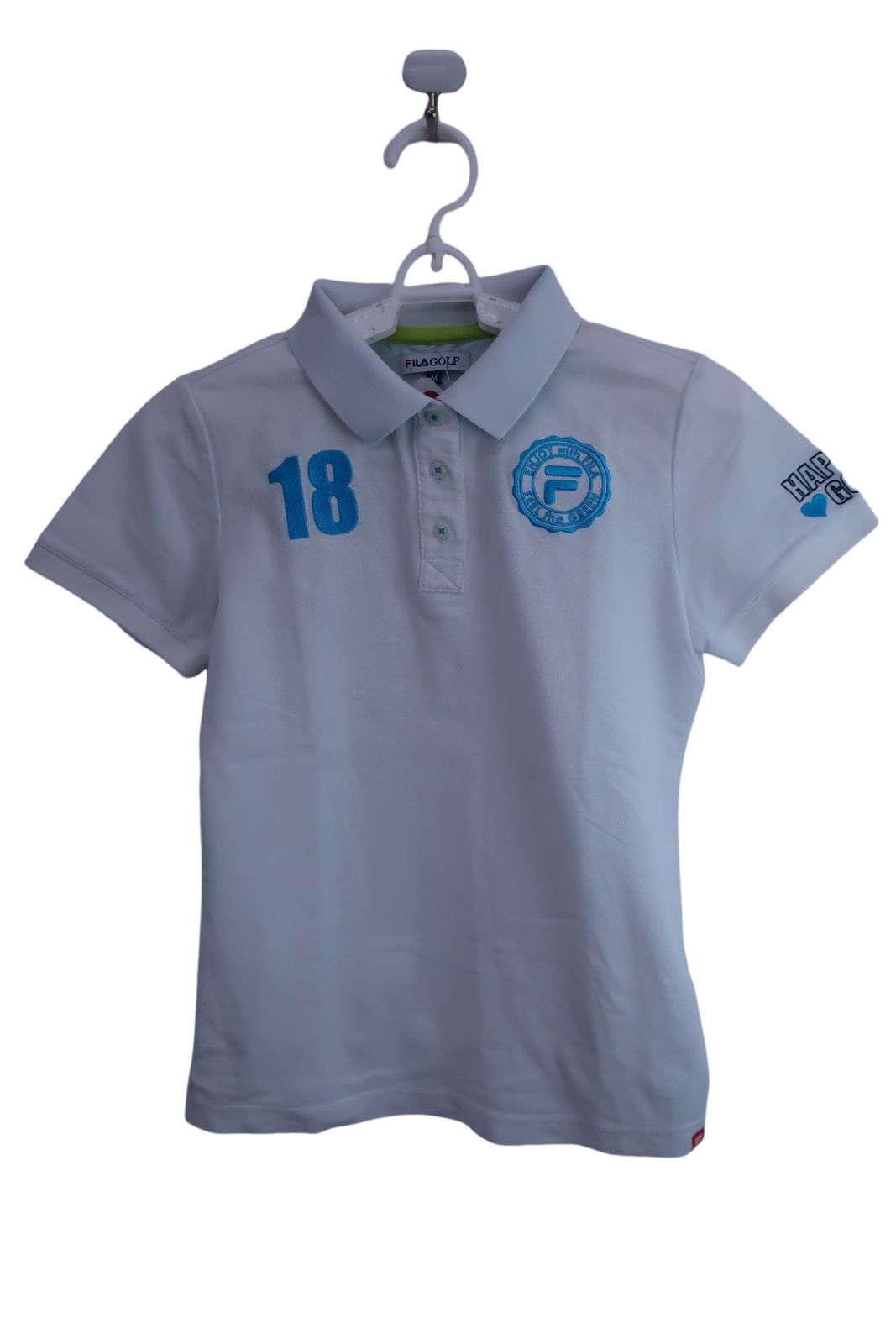 FILA GOLF(フィラゴルフ) ポロシャツ 白 レディース M ゴルフ用品 2404-0527 
