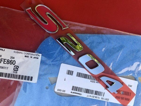 新品 SUBARU スバル 純正 インプレッサ WRX Sti STI GD GDB S204 エンブレム レターマーク リアエンブレム オーナメント 未使用
