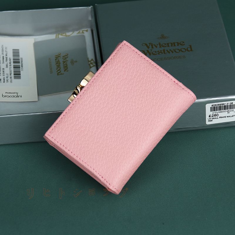 Vivienne Westwood 二つ折り財布 ピンク がま口 Vivienne Westwood