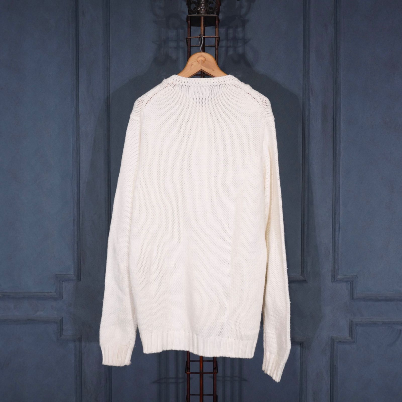 KNIT CARDIGAN|70年代〜アメリカ古着お花刺繍ニットカーディガン