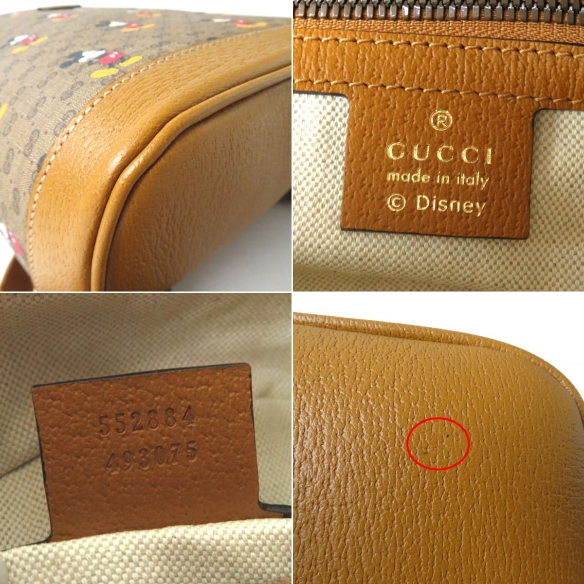 未使用◎伊製 GUCCI Disney グッチ ディズニー 552884 スモール