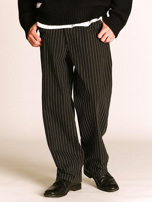 Schott ショット ストライプ パンツ ワーク フリスコパンツ Lポケ