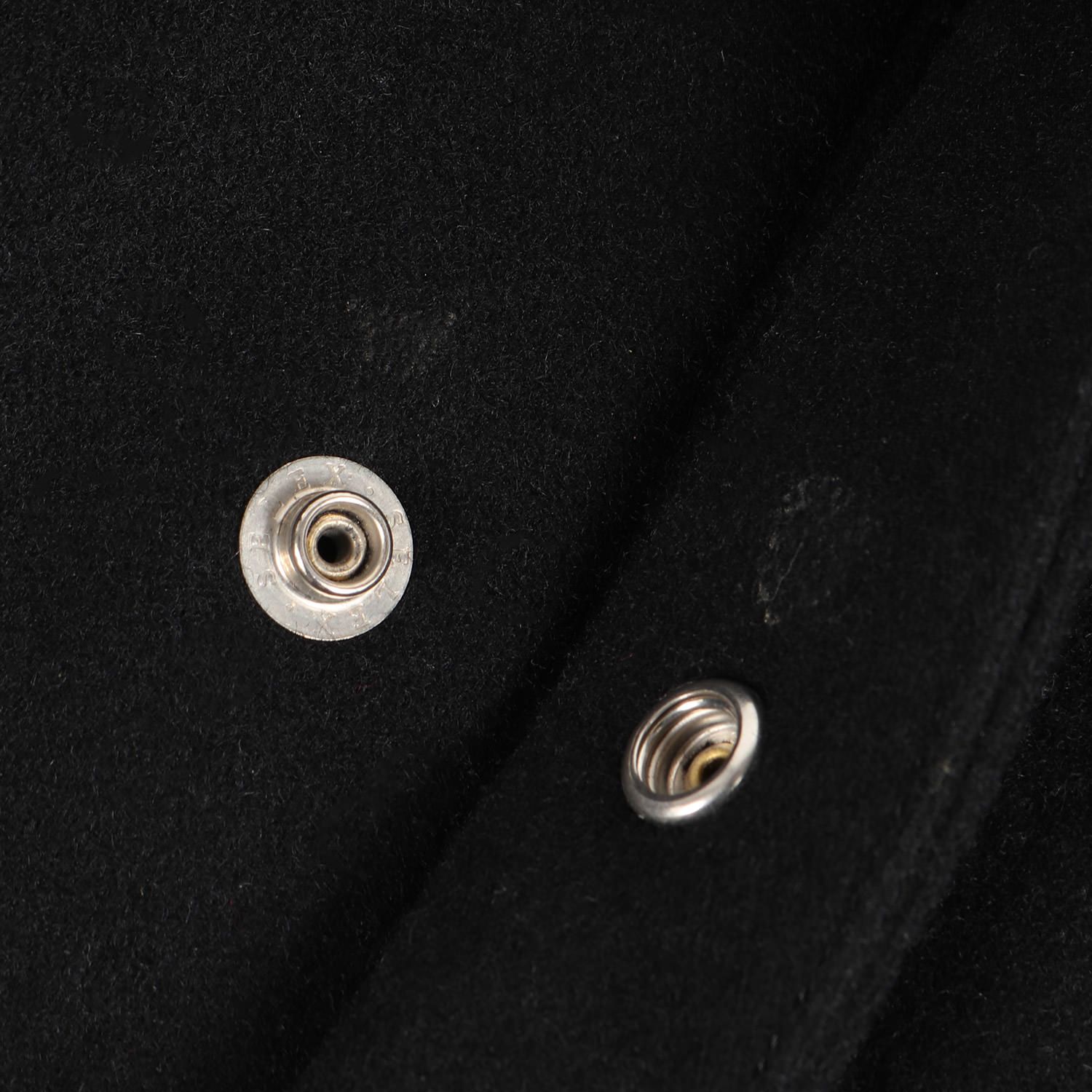 ワコマリア メルトンジャケット M ブラック スタジャン ボールチェーン