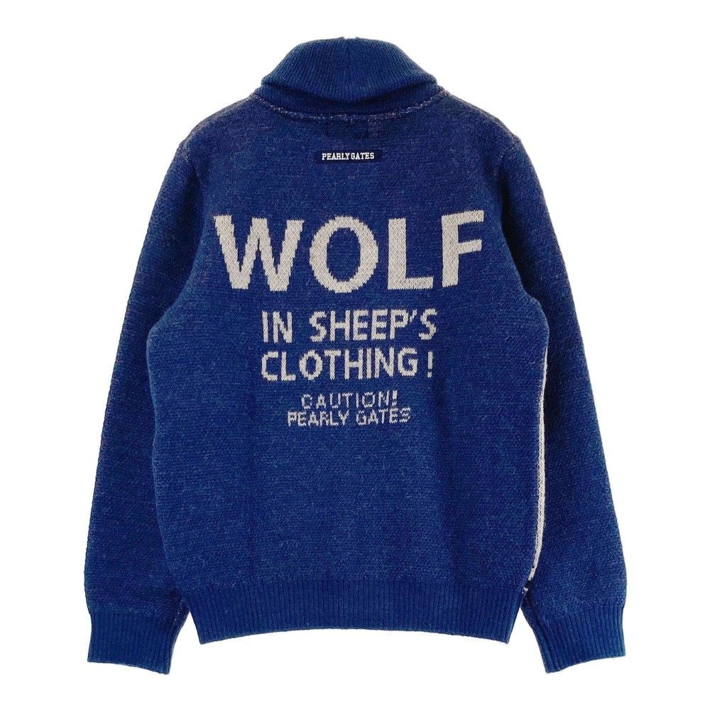 サイズ：1 PEARLY GATES パーリーゲイツ ニットジャケット ブルー系