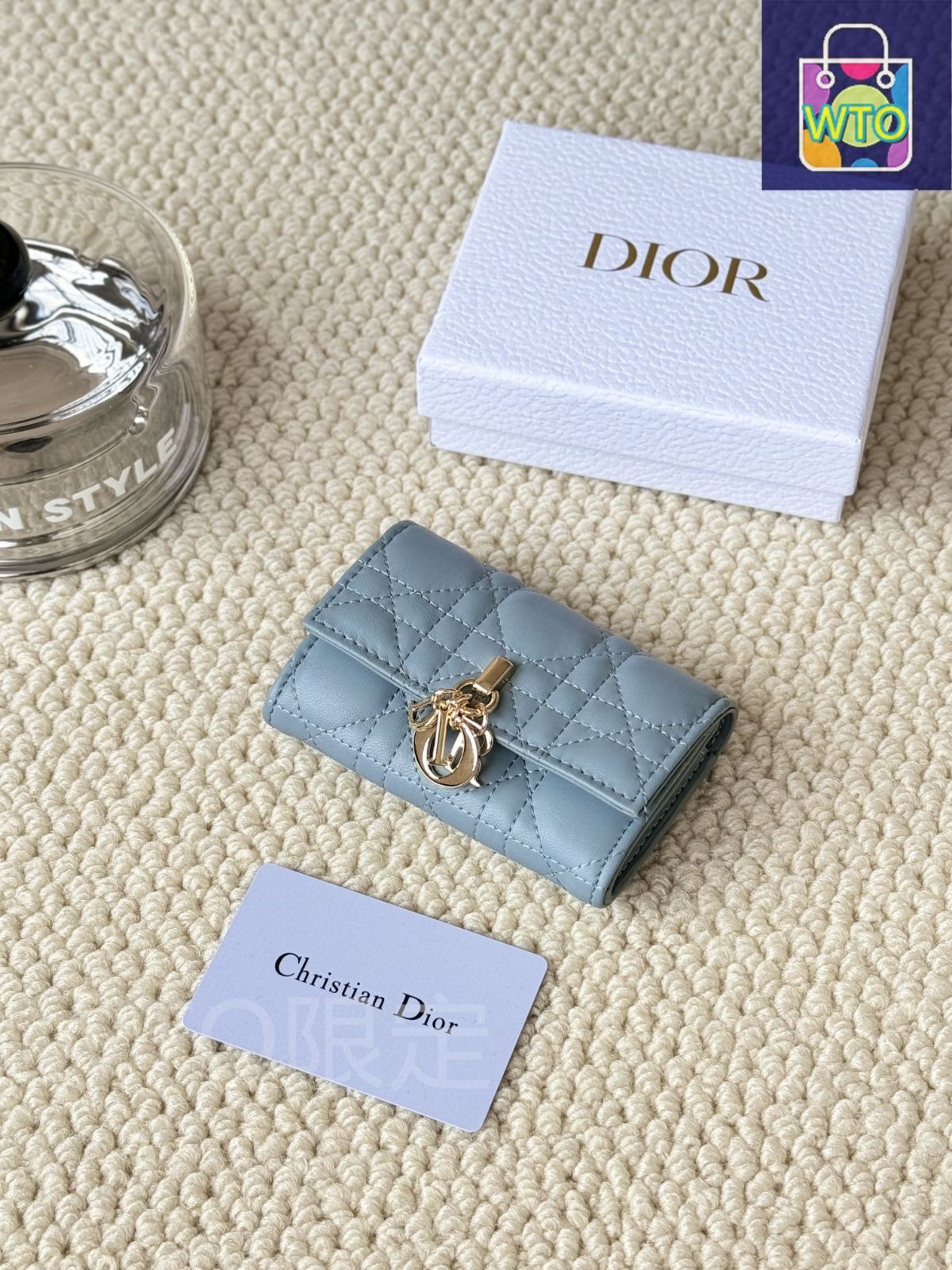 今日特価】My Dior Glycine ウォレット, ラズベリーピンク, 藤の