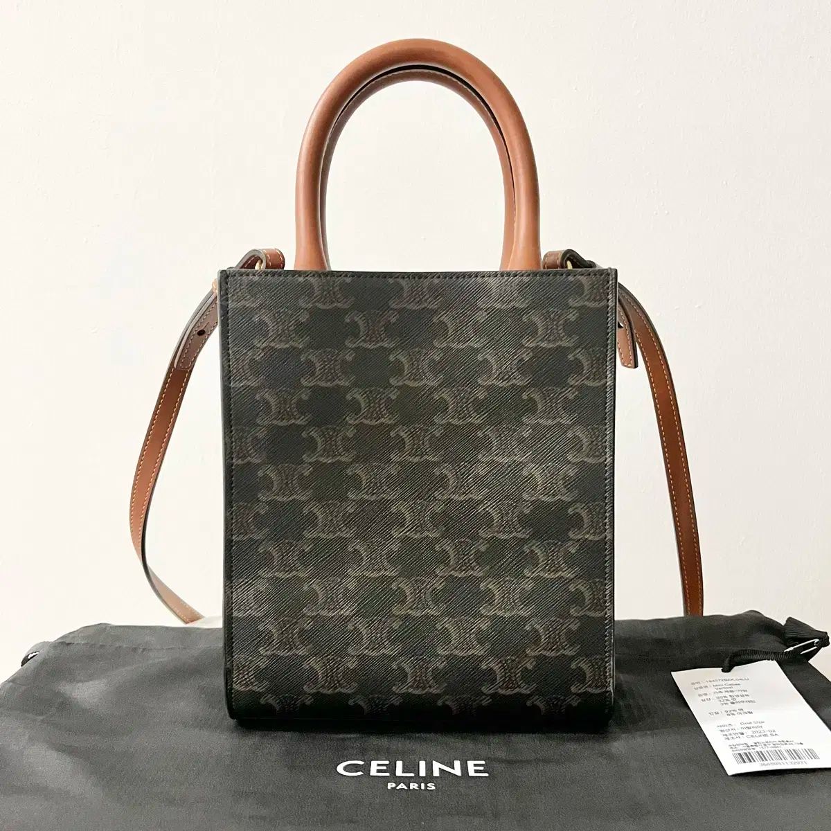 Celine セリーヌ ミニ バーティカル カバスバッグ トリオンフ キャンバス バッグ