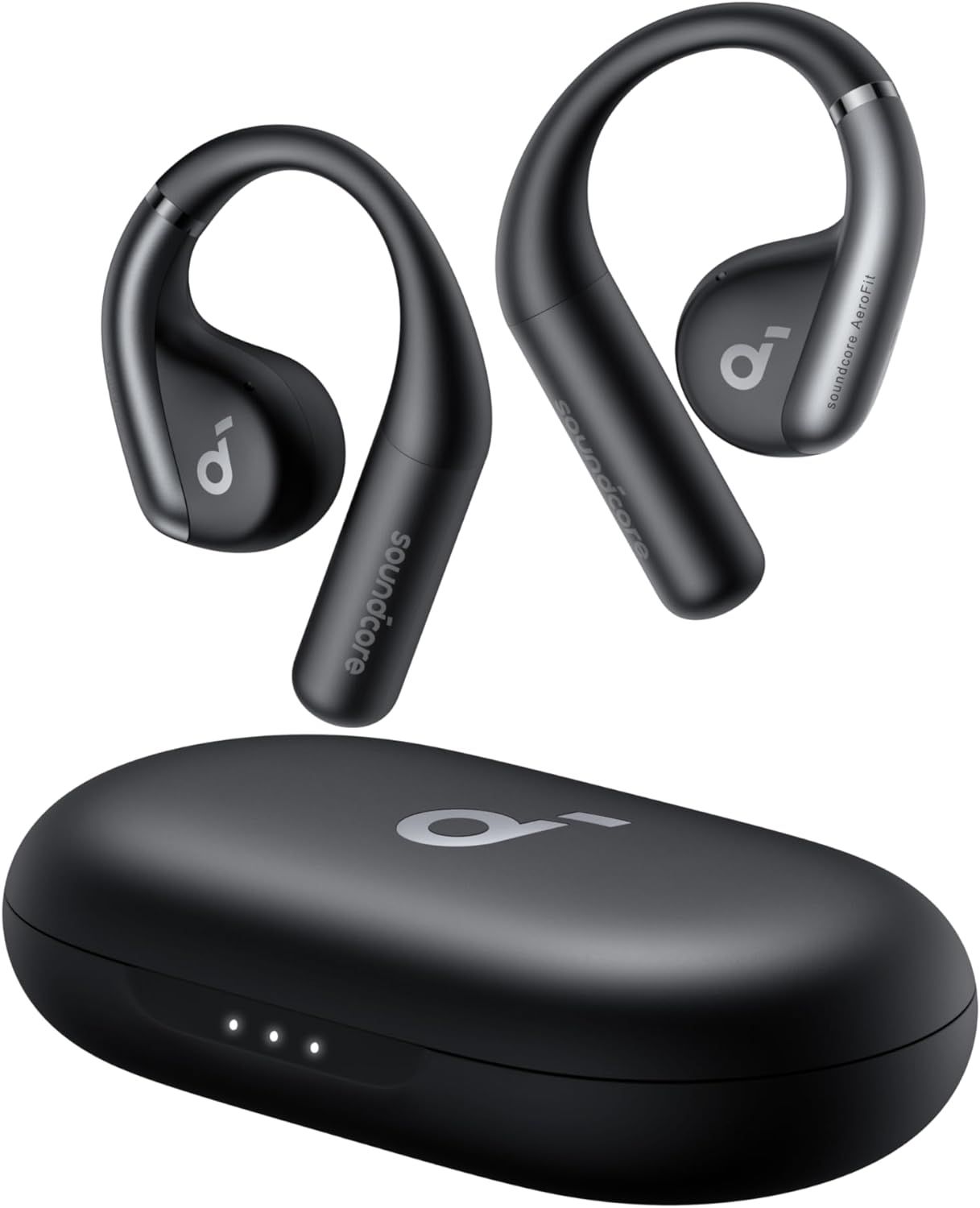 Anker Soundcore AeroFit（Bluetooth 5.3）【オープンイヤー型ワイヤレスイヤホン / IP57防塵防水規格/ 最大42時間再生 / マルチポイント接続/PSE技術基準適合】ブラック