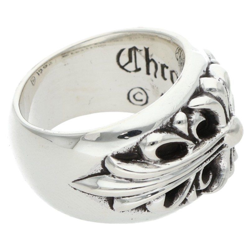 クロムハーツ FLRL CRS フローラルクロス シルバーリング メンズ 10号 WWW_SHINETEETH_COM
