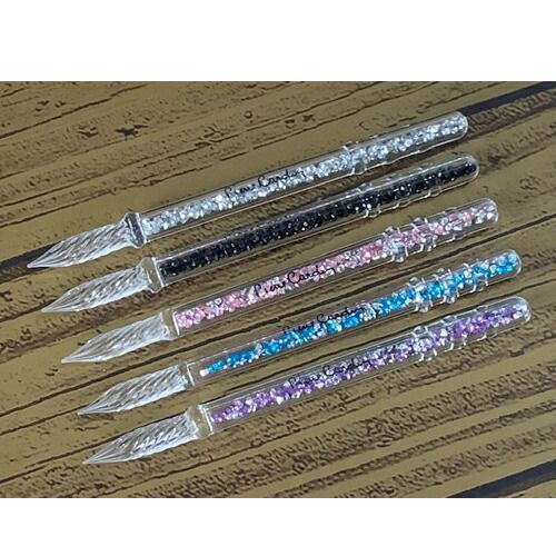  まとめ ピエールカルダン ガラスペン クリアシルバー DUO 003 SV 万年毛筆 筆ペン 万年毛筆