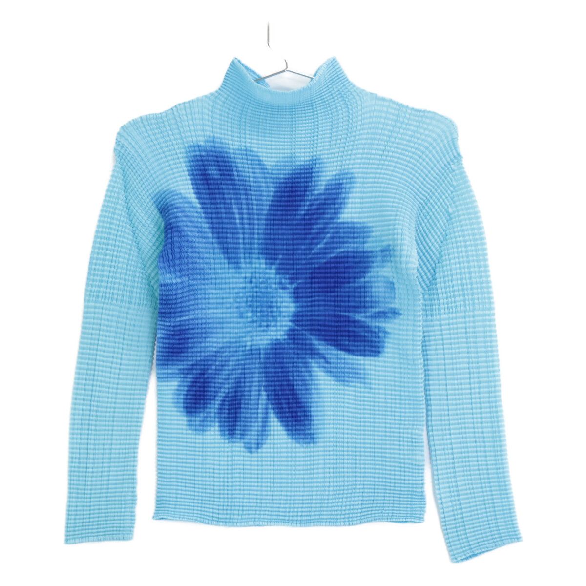 ISSEY MIYAKE イッセイミヤケ ﾌﾞﾙｰ IM12FT516 ﾌﾟﾘｰﾂ ﾊｲﾈｯｸ ｶｯﾄｿｰ 2