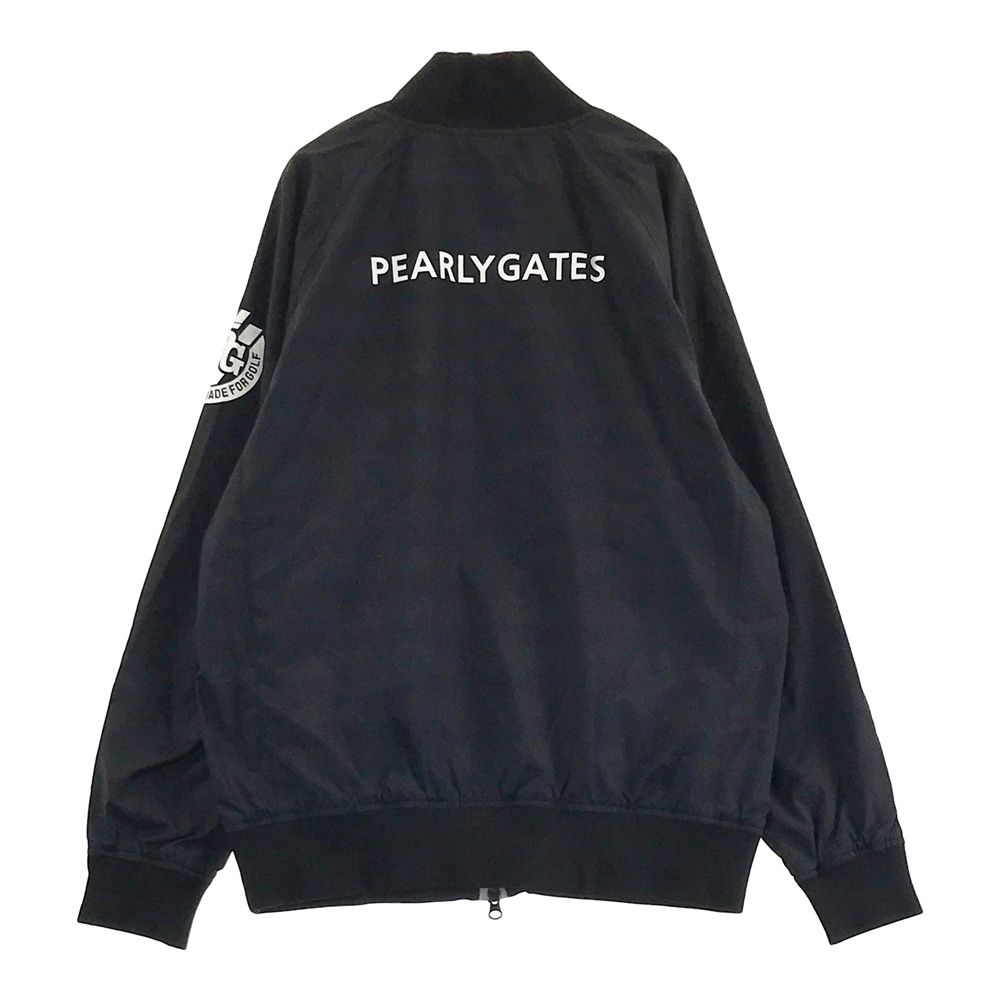 サイズ 2 PEARLY GATES パーリーゲイツ 蓄熱 ジップジャケット ボーダー柄 ブラック系 240101447319 ゴルフウェア レディース ストスト