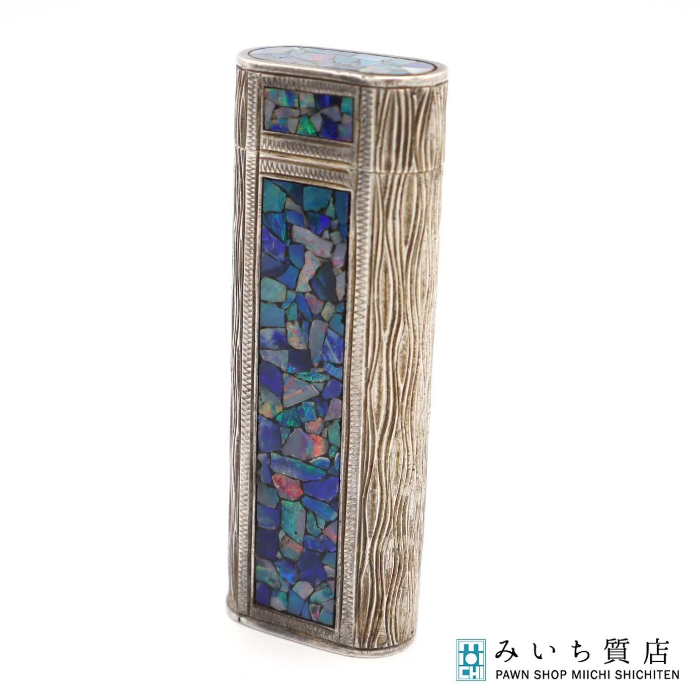 Cartier カルティエ ガスライター モザイクオパール シルバーカラー 