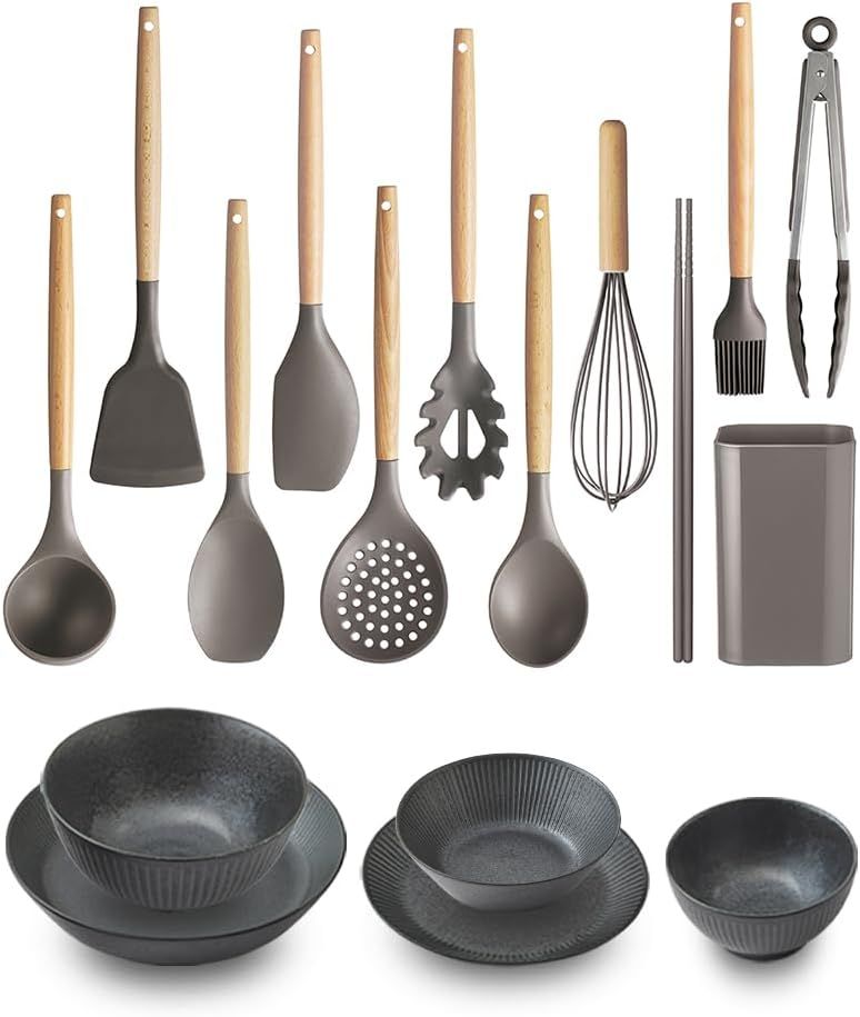 アイリスオーヤマ 【新生活2点セット】キッチンツール 11点セット 一人暮らし 泡立て器 収納がしやすいツールスタンド付き こすっても鍋やフライパンのコーティングを傷つけない 新生活セ
