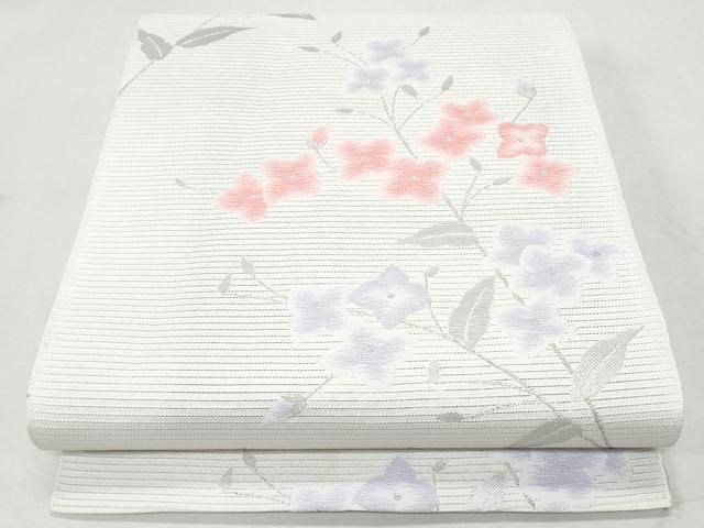 平和屋着物＊夏物 八寸名古屋帯 桔梗 金銀糸 CAAW5576fb