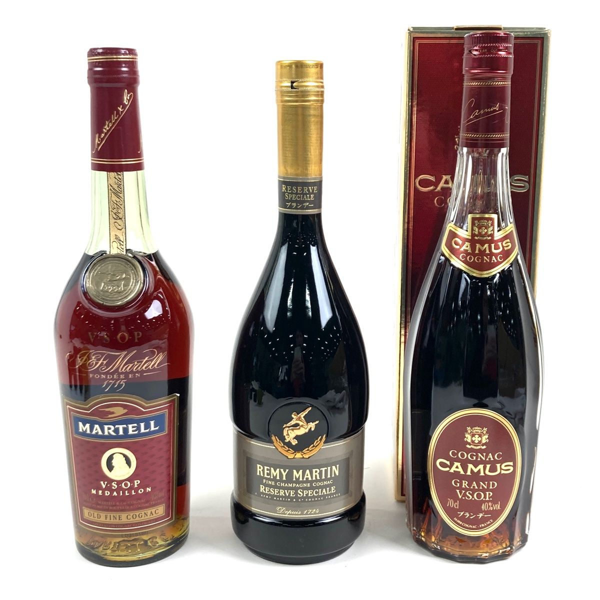 古酒 CAMUS、MARTELL、REMY MARTINおまとめ売り マーテル・レミー・カミュ コニャック 3種セット【古酒】 - メルカリ