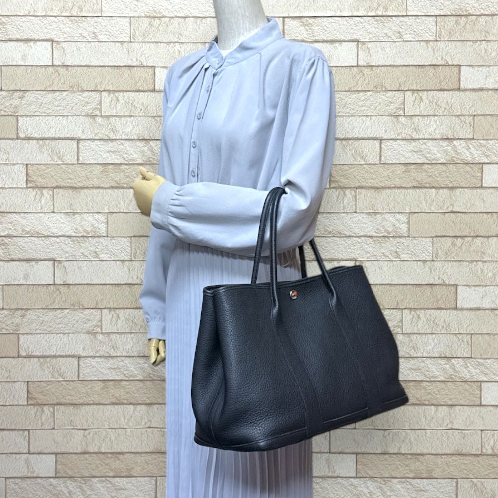 エルメス ガーデンパーティPM トートバッグ ネゴンダ ブラック