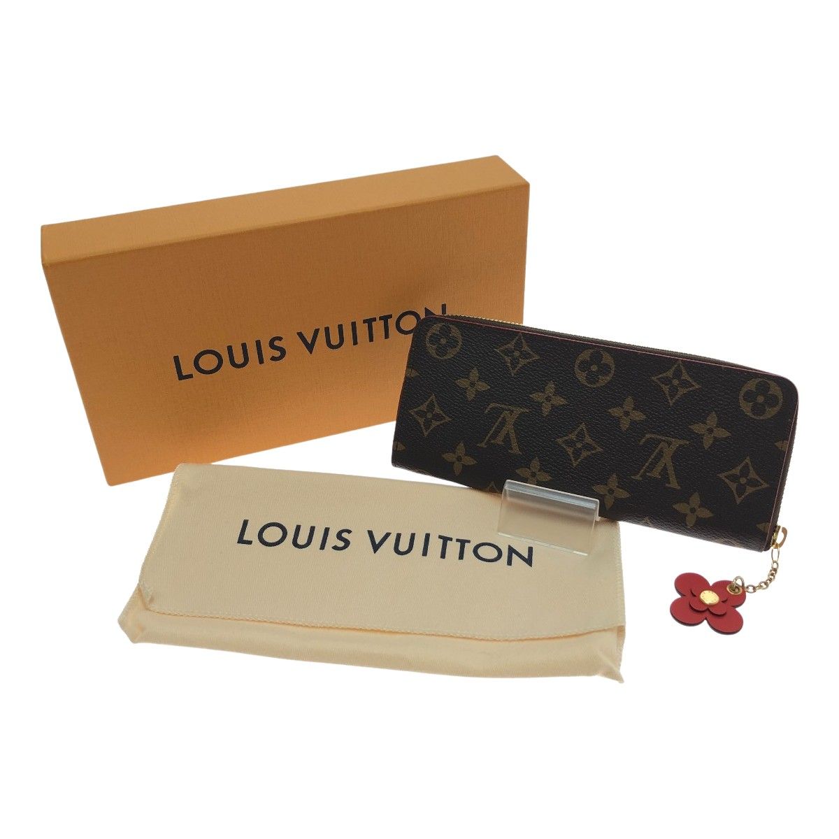 □□LOUIS VUITTON ルイヴィトン 長財布 モノグラム ポルトフォイユ クレマンス フラワーチャーム M62940 - メルカリ