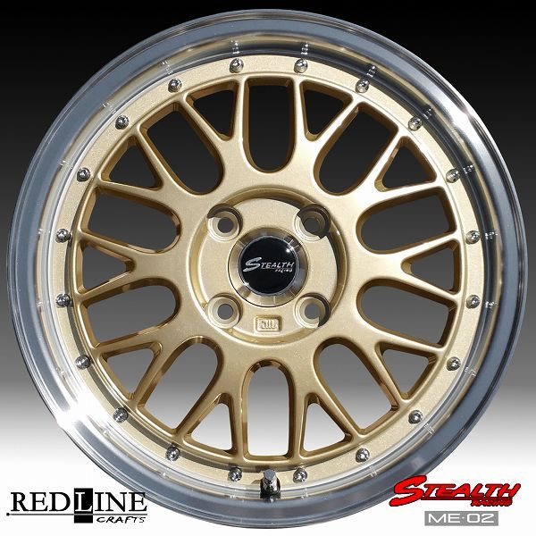 ステルスレーシング ME-02 新製品!! 15x5.5J ドレスアップサイズ 軽四カスタム用ホイール+ Hankook 165/55R15  タイヤ付4本セット - メルカリ