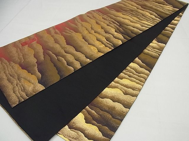 平和屋1□極上 近代日本画の巨匠 横山大観 じゅらく謹製 全通柄袋帯