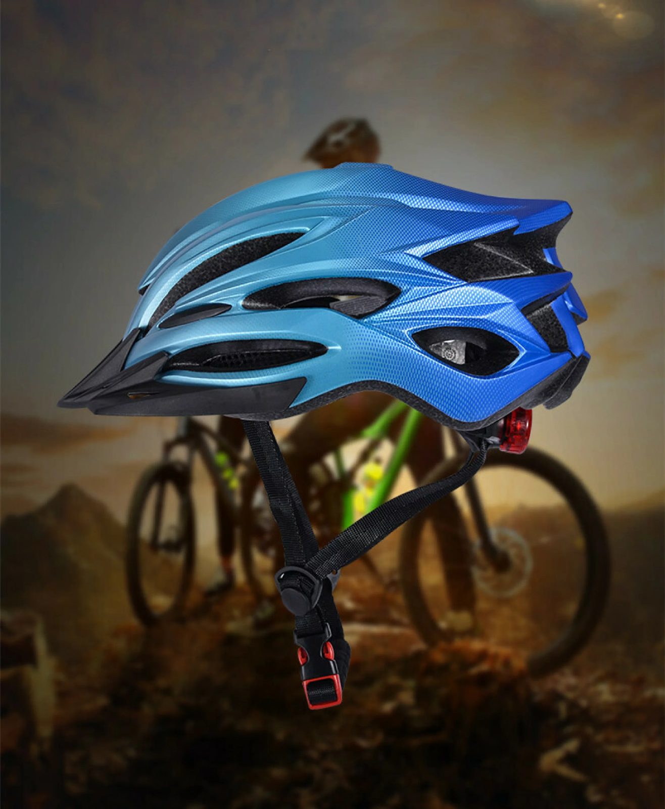 オープニング 大放出セール ヘルメット 青 調節可能 自転車 マウンテン