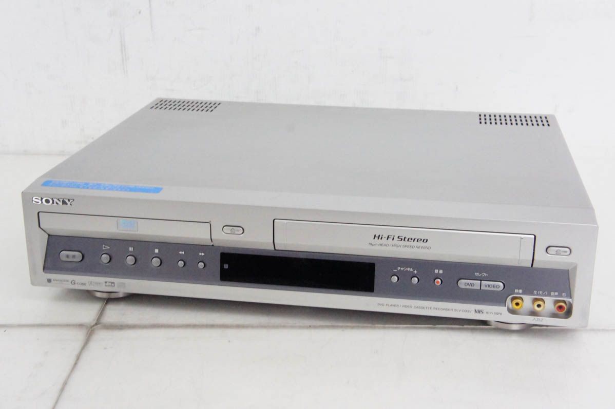 SONYソニー VHSビデオデッキ一体型DVDプレーヤー DVDプレーヤー|ビデオデッキ SLV-D33V