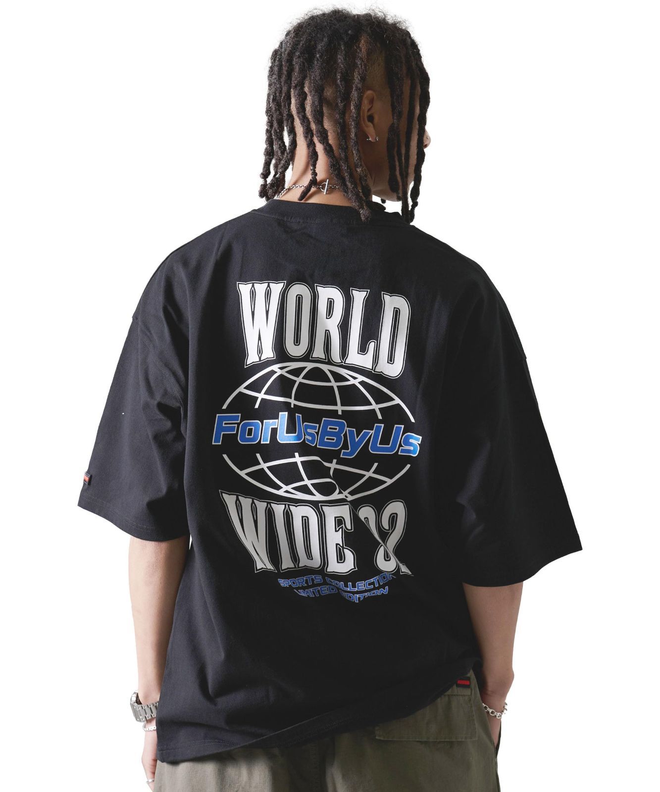 Size L_Color fam-41708ブラック フブ ストリート 半袖 Tシャツ アメカジ オーバーサイズ 夏服 大きいサイズ ビッグ シルエット ヒップホップ クルーネック ゆったり fam-41708ブラック