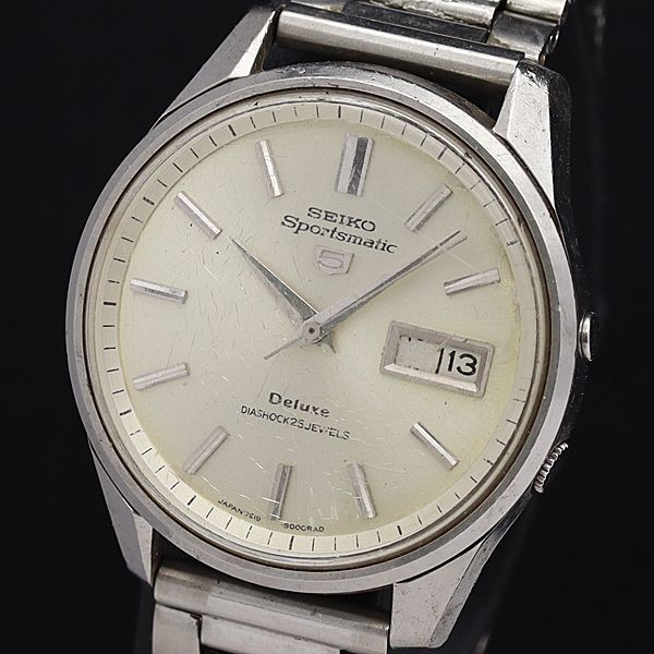 稼働品 SEIKO セイコー SPORTSMATIC 腕時計 デイト 自動巻き Yahoo!オークション -「セイコー スポーツマチック5」の落札相場