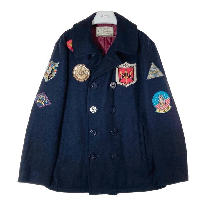 AVIREX U.S. NAVY ピーコート ☆アヴィレックス AVIREX NAVY ピーコート US L クリーム AVIREX